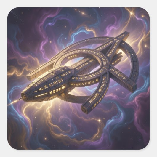 Stellar Path – Journey Through the Universe´14 Vierkante Sticker (Voorkant)