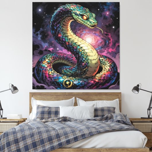 Stellar Path – Journey Through the Universe´2 Canvas Afdruk (Insitu (Slaapkamer))