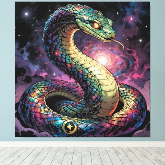 Stellar Path – Journey Through the Universe´2 Canvas Afdruk (Insitu (Houten vloer))