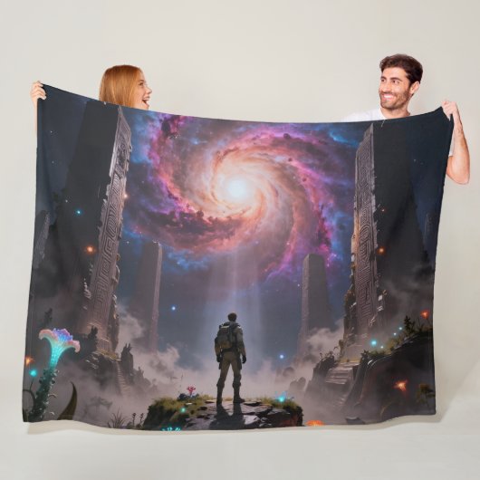 Stellar Path – Journey Through the Universe´3 Fleece Deken (In situ)