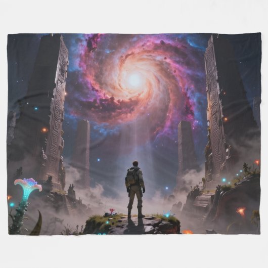 Stellar Path – Journey Through the Universe´3 Fleece Deken (Voorkant (Horizontaal))