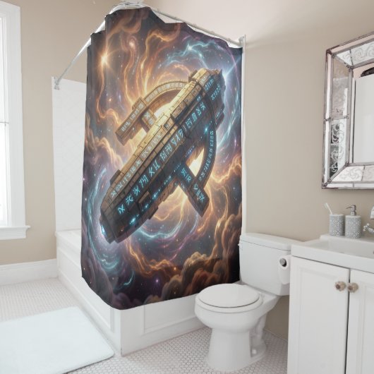 Stellar Path – Journey Through the Universe´5 Douchegordijn (In situ)
