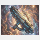 Stellar Path – Journey Through the Universe´5 Fleece Deken (Voorkant (Horizontaal))