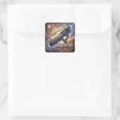Stellar Path – Journey Through the Universe´5 Vierkante Sticker (Tas)