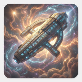 Stellar Path – Journey Through the Universe´5 Vierkante Sticker