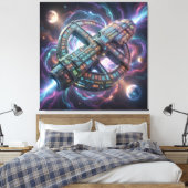 Stellar Path – Journey Through the Universe´8 Canvas Afdruk (Insitu (Slaapkamer))