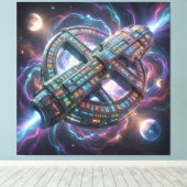 Stellar Path – Journey Through the Universe´8 Canvas Afdruk (Insitu (Houten vloer))