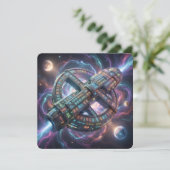 Stellar Path – Journey Through the Universe´8 Feestdagenkaart (Staand voorkant)