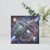 Stellar Path – Journey Through the Universe´8 Feestdagenkaart (Staand voorkant)