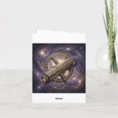Stellar Path – Journey Through the Universe´9 Feestdagen Kaart (Achterkant)