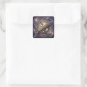 Stellar Path – Journey Through the Universe´9 Vierkante Sticker (Tas)