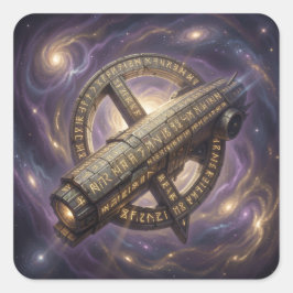 Stellar Path – Journey Through the Universe´9 Vierkante Sticker