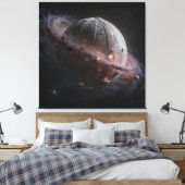 Stellar Path – Journey Through the Universe Canvas Afdruk (Insitu (Slaapkamer))