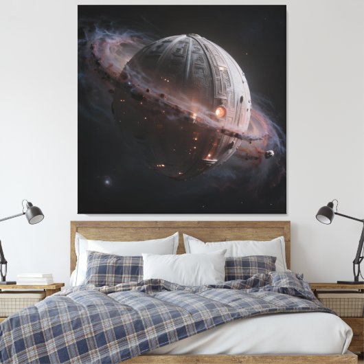 Stellar Path – Journey Through the Universe Canvas Afdruk (Insitu (Slaapkamer))