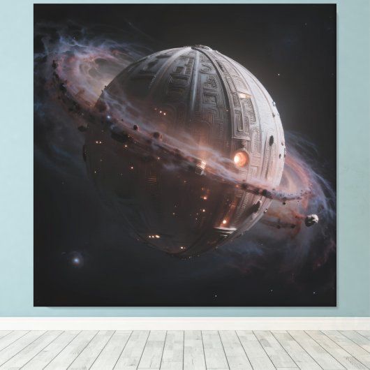 Stellar Path – Journey Through the Universe Canvas Afdruk (Insitu (Houten vloer))