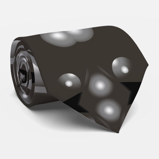 Stellar Performance Moderne Abstracte kunst Stropdas (Opgerold)