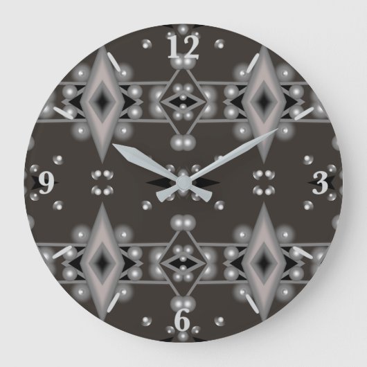 Stellar PerformanModerne Abstracte kunstillustrati Grote Klok (Voorkant)