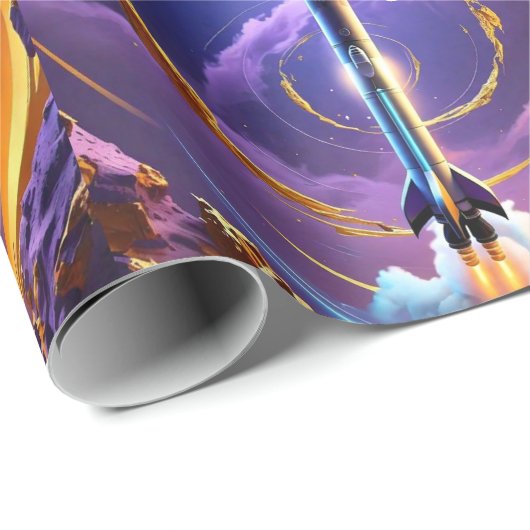 "Stellar Rise" Cadeaupapier (Rol Hoek)