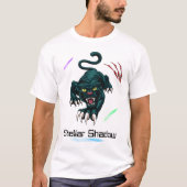Stellar Shadow Galaxy Panther T-shirt (Voorkant)
