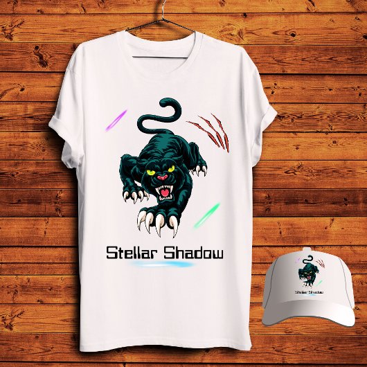 Stellar Shadow Galaxy Panther T-shirt