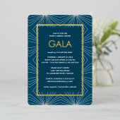 Stellar Skies Gala Folie Invitation Uitnodiging (Staand Voorkant)