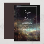 Stellar Sky Wedding Uitnodiging (Voorkant / Achterkant)