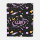 Stellar Slumber Galactische Dromen Fleece Deken (Voorkant)