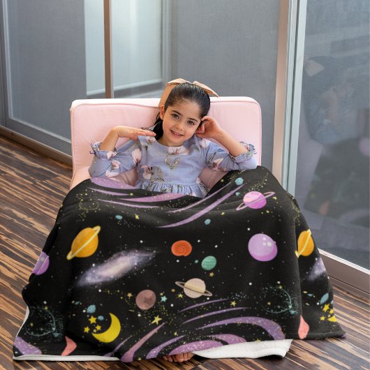 Stellar Slumber Galactische Dromen Fleece Deken