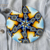 Stellar Snowflake Buttonnen Ronde Button 6,0 Cm (In situ)