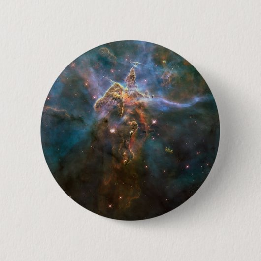 Stellar Spires Eagle Nebula Ronde Button 5,7 Cm (Voorkant)