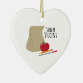 Stellar Student Keramisch Ornament (Rechts)