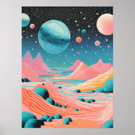 Stellar Summit: een artistieke voorstelling van he Poster