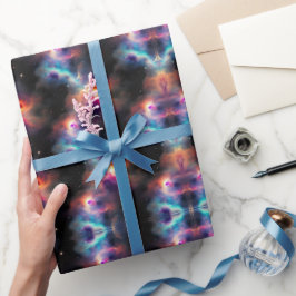 Stellar Symphony Galactic Nebulas Patroon Cadeaupapier