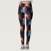 Stellar Symphony Galactic Nebulas Patroon Leggings (Voorkant)