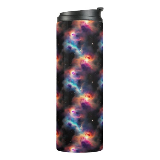 Stellar Symphony Galactic Nebulas Patroon Thermosbeker (Gedraaid links)