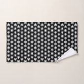 Stellar Tessellation: Repetitieve witte sterren Bad Handdoek (Handdoek)