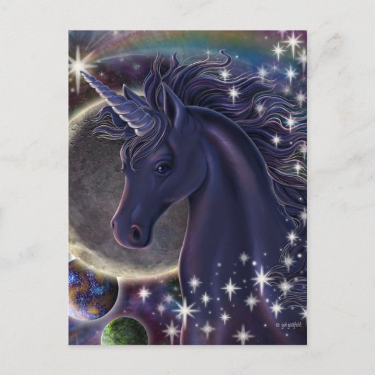 Stellar Unicorn Briefkaart (Voorkant)
