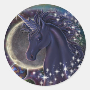 Stellar Unicorn Ronde Sticker