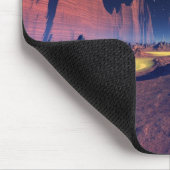 Stellar vista - Fantasy space art mousepad Muismat (Hoek)