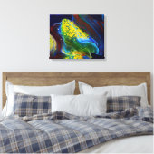 Stellar Wave (acrylverf) Canvas Afdruk (Insitu (Slaapkamer))