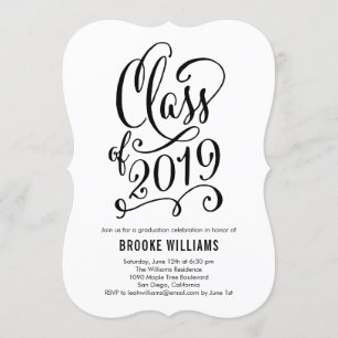 "Stellar Year EDITABLE COLOR Afstuderen Invitation Kaart