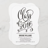 "Stellar Year EDITABLE COLOR Afstuderen Invitation Kaart (Voorkant / Achterkant)