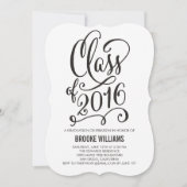"Stellar Year EDITABLE COLOR Afstuderen Invitation Kaart (Voorkant)