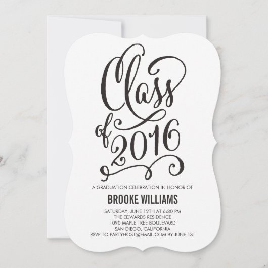 "Stellar Year EDITABLE COLOR Afstuderen Invitation Kaart (Voorkant)