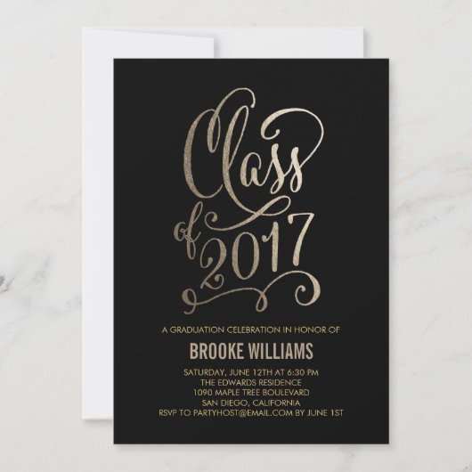 "Stellar Year EDITABLE COLOR Afstuderen Invitation Kaart (Voorkant)