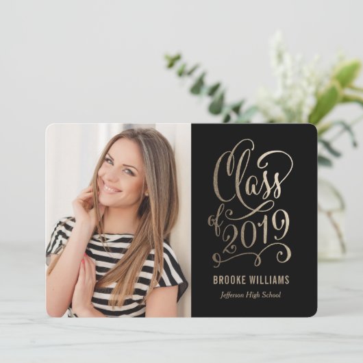 Stellar Year EDITABLE COLOR-Afstuderen Kaart (Staand voorkant)