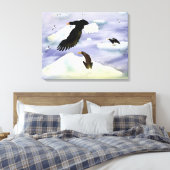 Stellar Zee Eagle Island Canvas Print (Insitu (Slaapkamer))