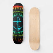 StellaRoot Anchor Down Gradient Grunge Verzadigd Persoonlijk Skateboard (Voorkant)