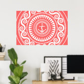 StellaRoot Anchor Down Pink Preppy Poster (Thuiskantoor)
