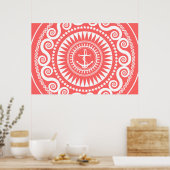 StellaRoot Anchor Down Pink Preppy Poster (Keuken)